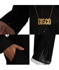 Sort Disko kostume til mænd