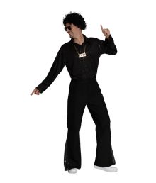 Sort Disko kostume til mænd