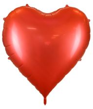 Stor rød hjertefolieballon