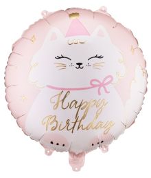 Kat Happy Birthday folieballon