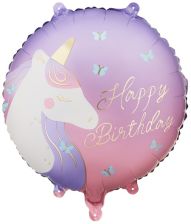 Enhjørning Happy Birthday folieballon