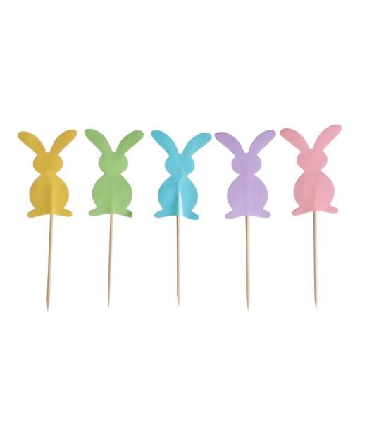 Påskehare kagepynt, 10 stk