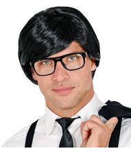 Sorte briller med glas til dit kostume.