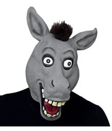 Æselmaske med hår