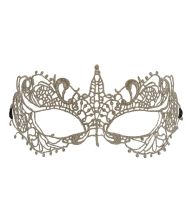 Sølv blonde halvmaske