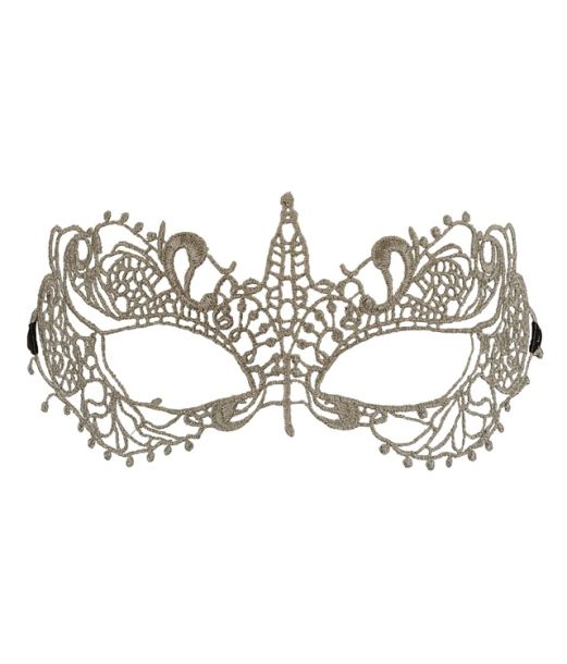 Sølv blonde halvmaske