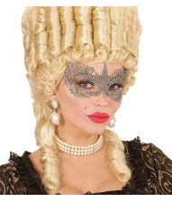 Sølv blonde halvmaske