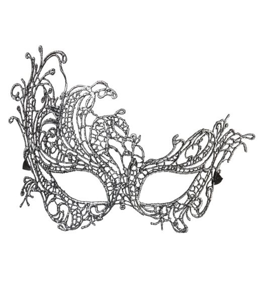 Sølv barok halvmaske 