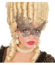 Sølv barok halvmaske 