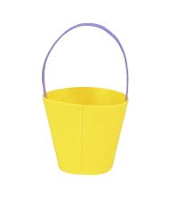 Påskekurv i filt med haremotiv