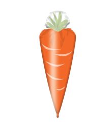 Gulerod folieballon 111 cm