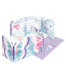 Sommerfugle invitationer, 8 stk