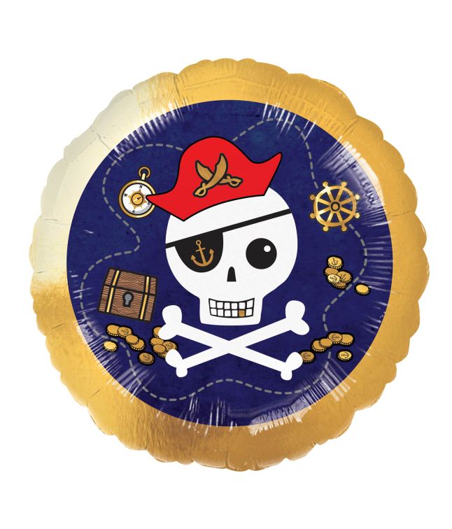 Pirat folieballon til børnefødselsdag