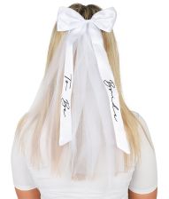 Bride to be slør med sløjfe