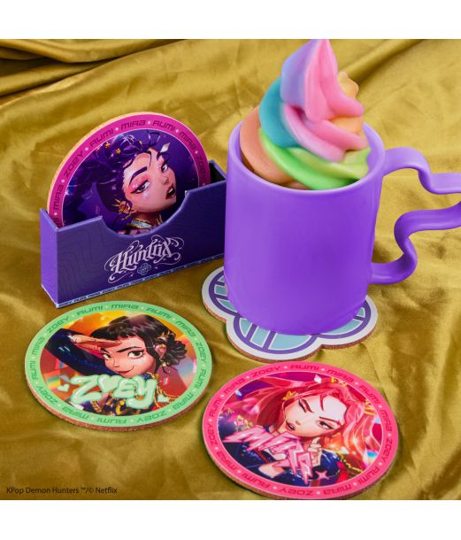 K-pop Demon Hunters coasters, 4 stk