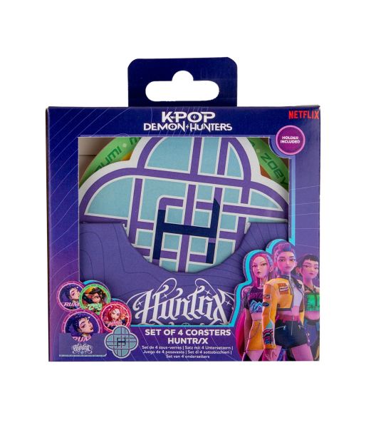 K-pop Demon Hunters coasters, 4 stk