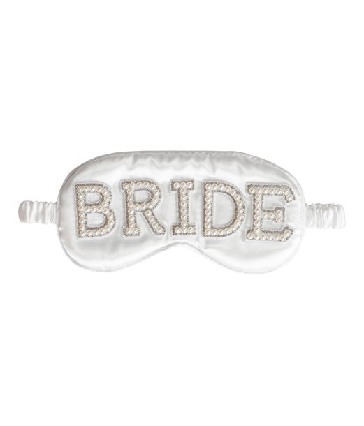 Bride to be sovemaske med rhinsten