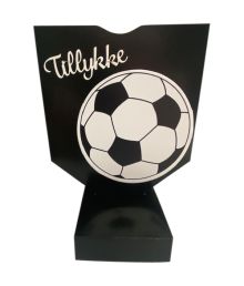 Sort fodbold sangskjuler til konfirmation