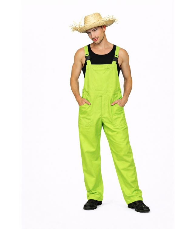 Neon grønne overalls kostume