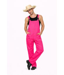 Neon pink overalls kostume