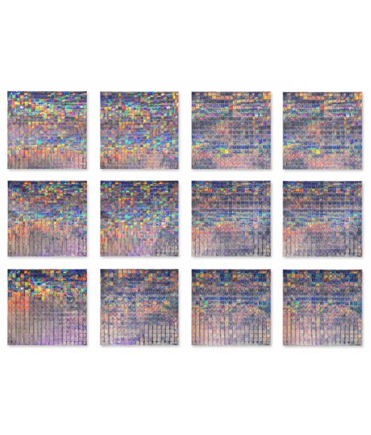 Holografiske vægpaneler, 12 stk