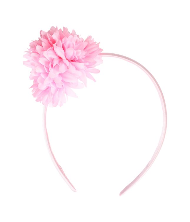 Hårbøjle med lyserød blomst