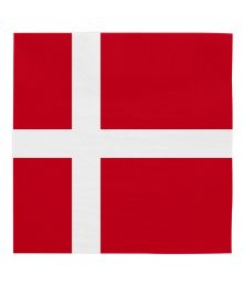 Danmark flag servietter, 20 stk
