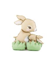 Stående kaniner folieballon, 51 X 60 cm