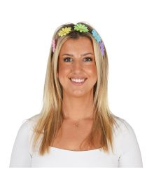 Hårbånd med blomster i pastelfarver