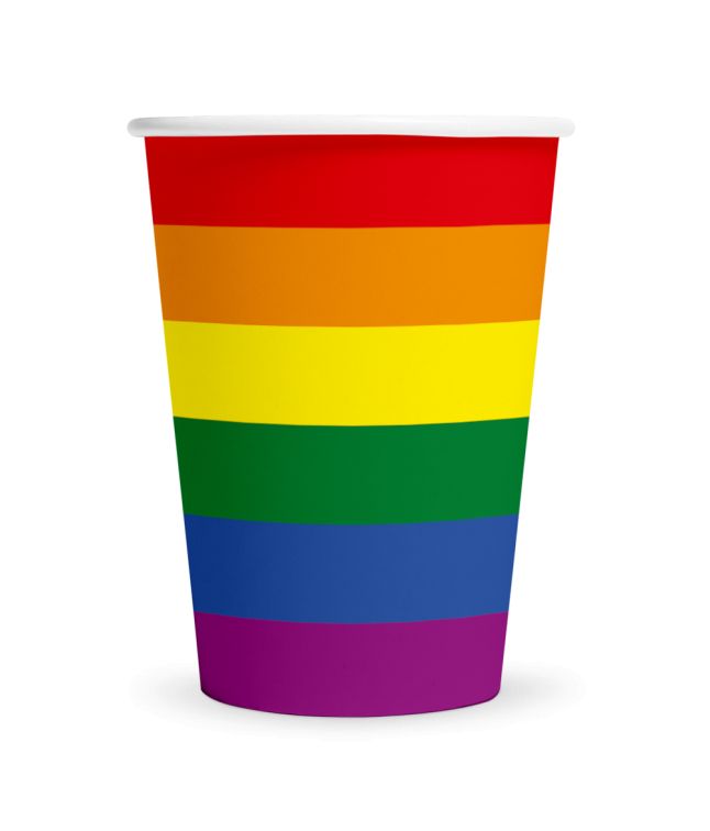 Regnbue papkrus, 8 stk