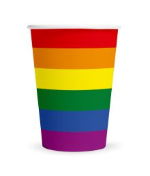 Regnbue papkrus, 8 stk