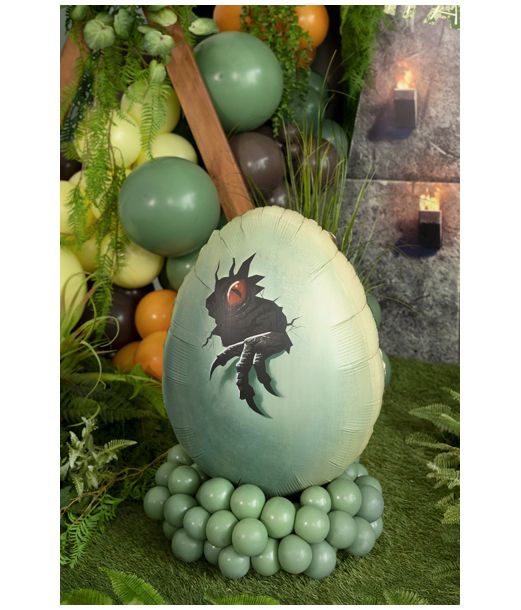 Jurassic World dinosaur æg folieballon, 48 X 64 cm