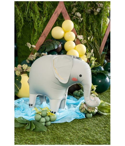 Stående elefant folieballon, 91 X 61 cm