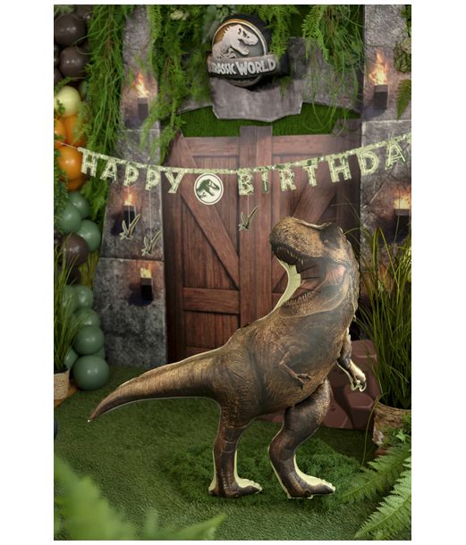 Jurassic World T-Rex folieballon, 92 X 98 cm