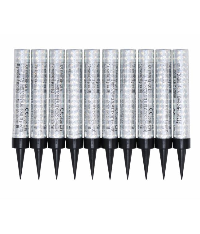 Sølv isfontæner, 10 stk