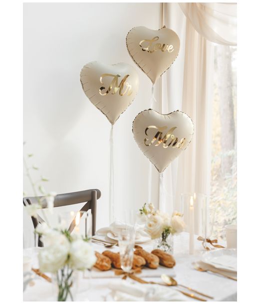 Hjerte folieballon, Love 35 cm
