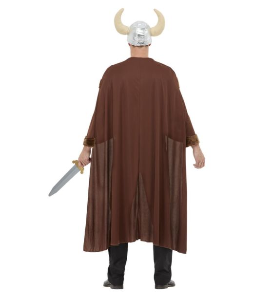 Vikingekappe og hjelm