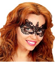 Sort blonde halvmaske