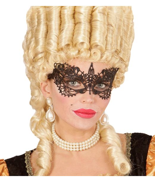 Sort blonde halvmaske