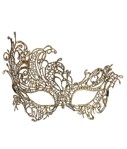 Guld barok halvmaske 