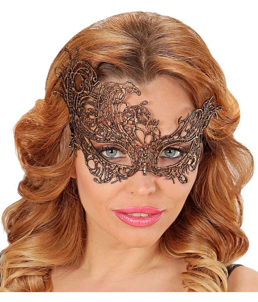 Guld barok halvmaske 