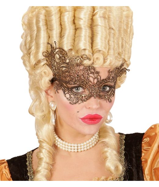 Guld barok halvmaske 