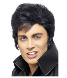 Sort Elvis paryk
