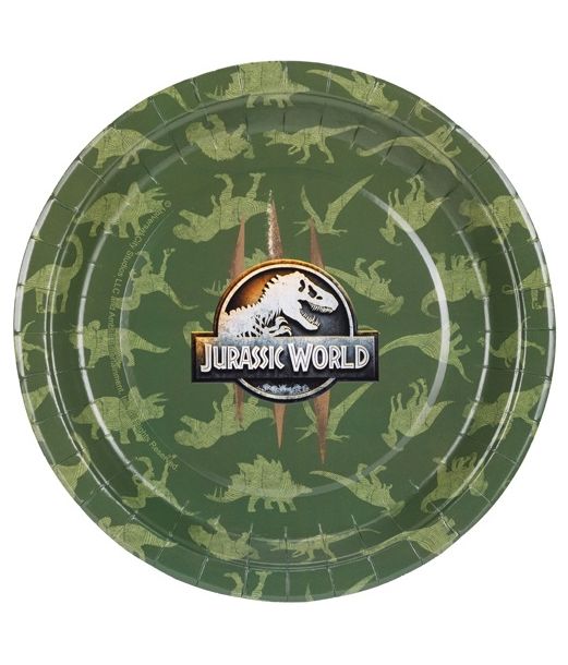 Jurassic World tallerken, 23 cm