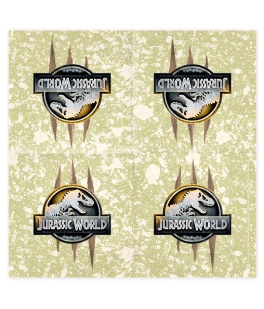 Jurassic World servietter, 33x33 cm