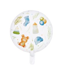 Blå Baby folieballon, 46 cm