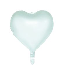 Grøn pastel hjerte folieballon, 46 cm