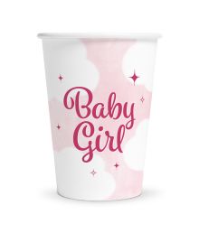 Baby Girl papkrus, 8 stk til babyshower.