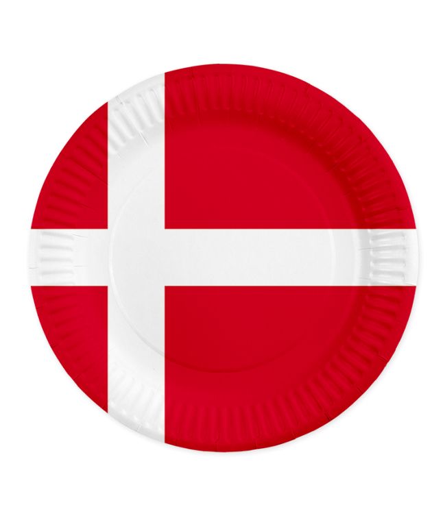 Danmark tallerkner, 8 stk.