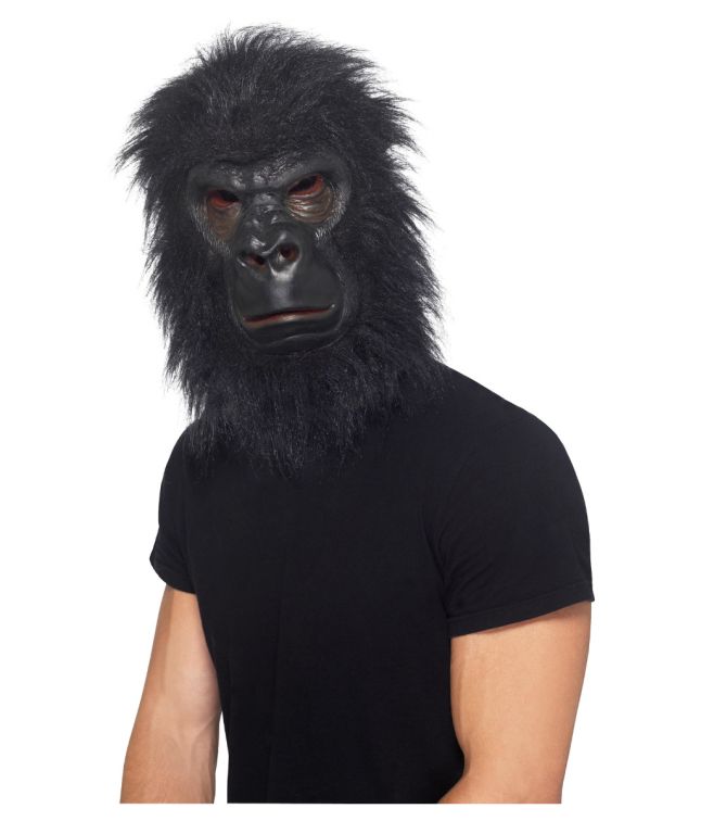Gorilla maske med pels